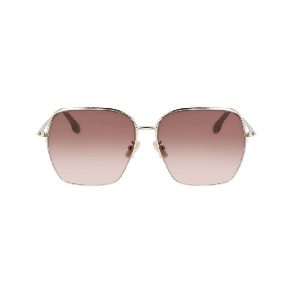 Victoria Beckham Metal Frame Sunglasses with UV Protection Women Gold - Picture 2 of 3